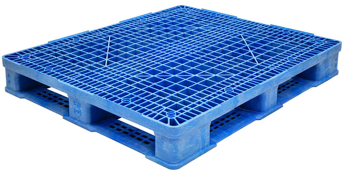 Load Bearing LIANGJUN Lightweight Pallet Plastic Pallets Storage Racks Moisture-Proof Board Goods Garden Outdoor Balcony Color : Blue-2pack, Size : 80x60x5cm 