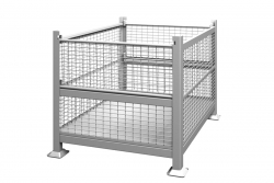 Rigid Wire Container Dual Drop Gate